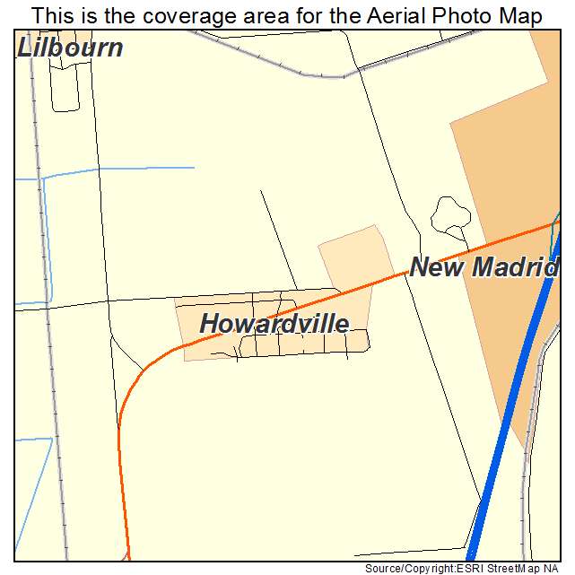 Howardville, MO location map 