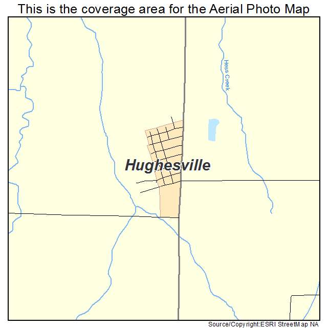 Hughesville, MO location map 