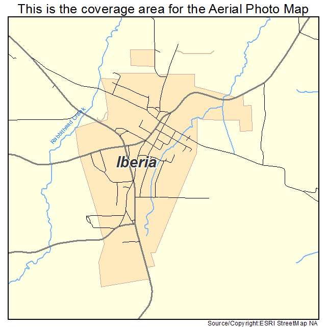 Iberia, MO location map 