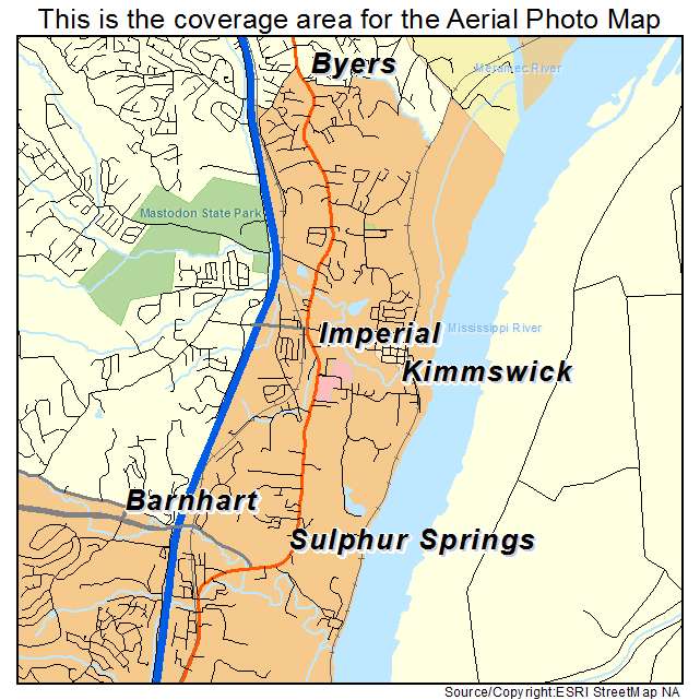 Imperial, MO location map 