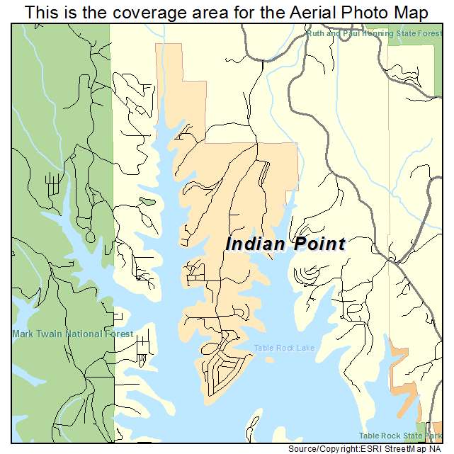 Indian Point, MO location map 