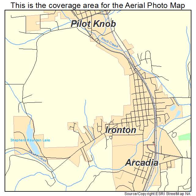 Ironton, MO location map 