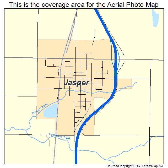 Jasper, MO location map 