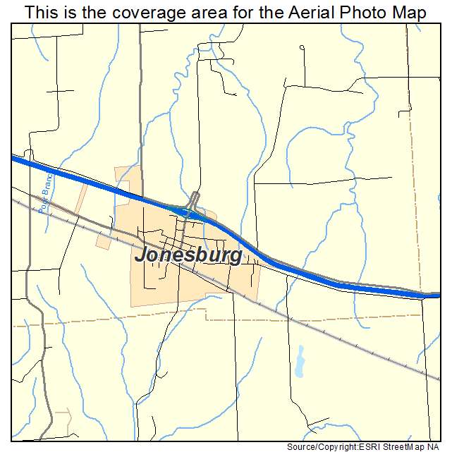 Aerial Photography Map of Jonesburg, MO Missouri