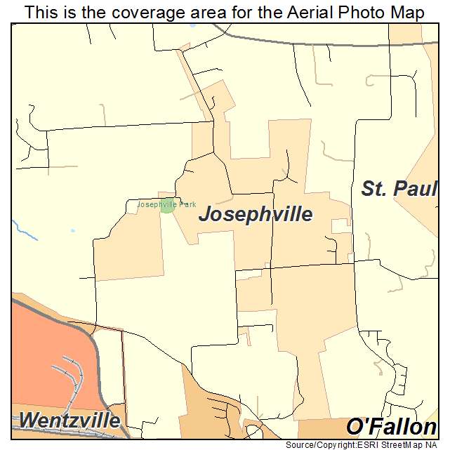 Josephville, MO location map 