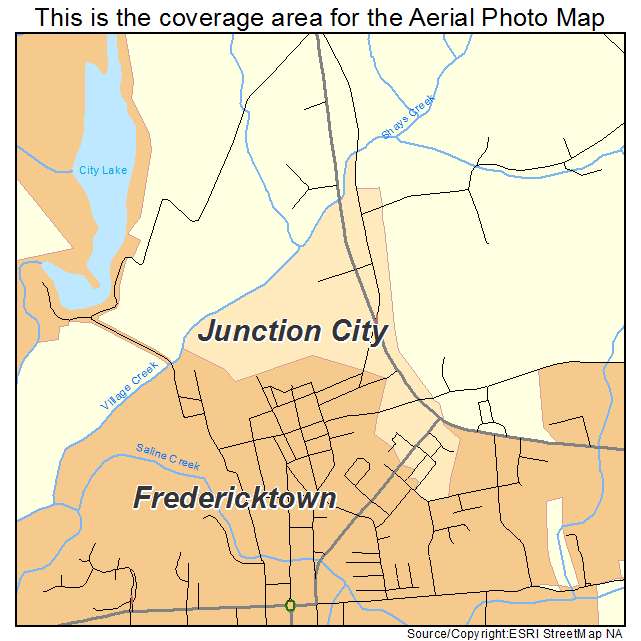 Junction City, MO location map 