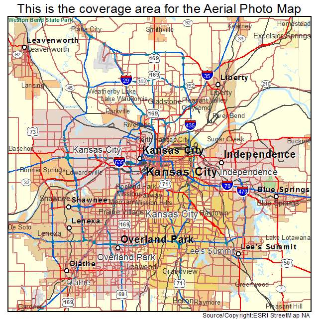Kansas City, MO location map 