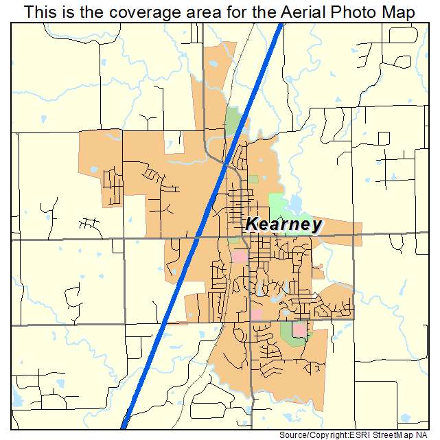 Kearney, MO location map 