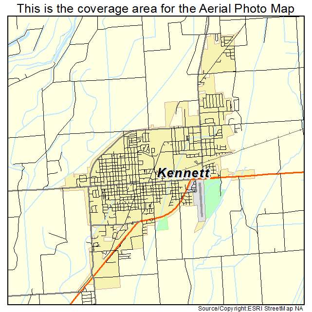 Kennett, MO location map 