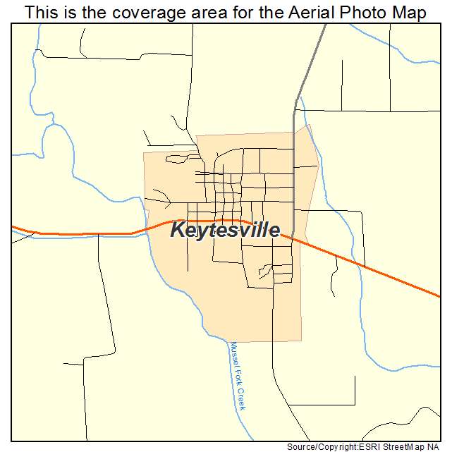Keytesville, MO location map 