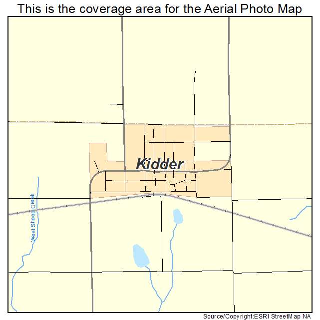 Kidder, MO location map 