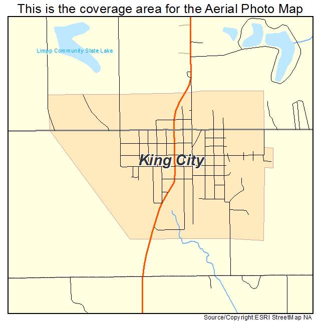 King City, MO location map 