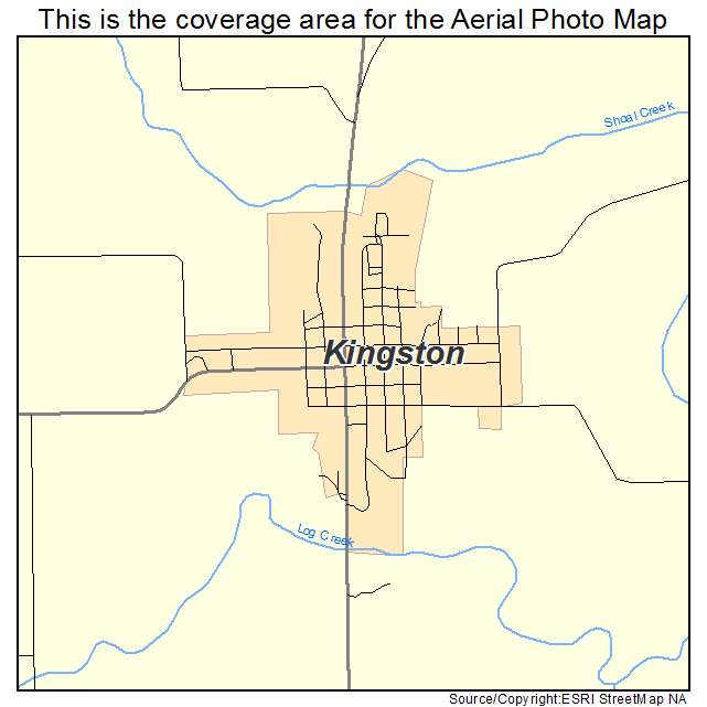 Kingston, MO location map 