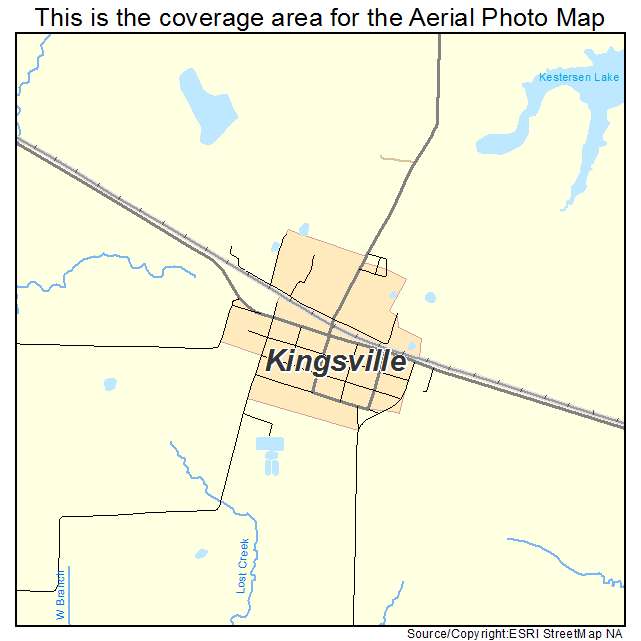 Kingsville, MO location map 