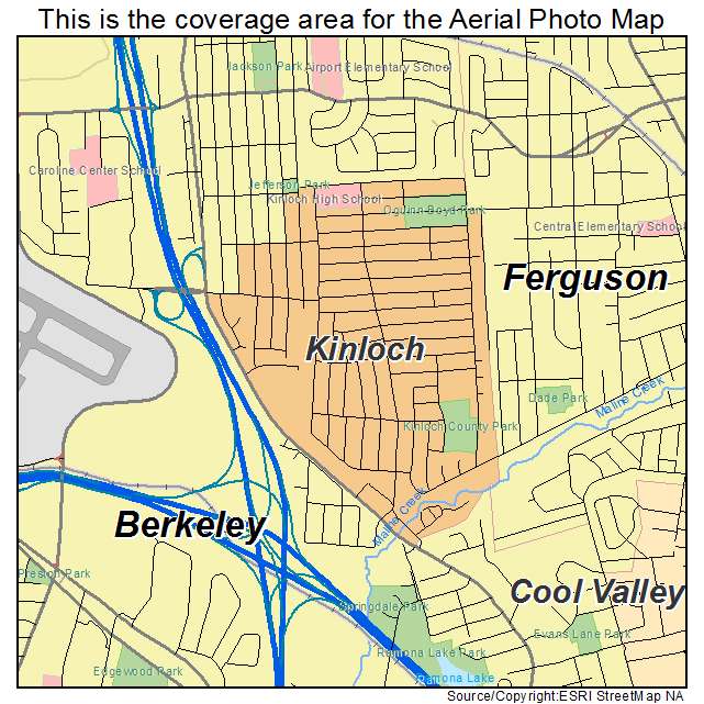 Kinloch, MO location map 