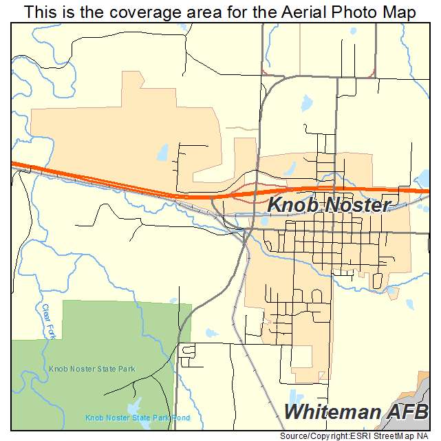 Knob Noster, MO location map 