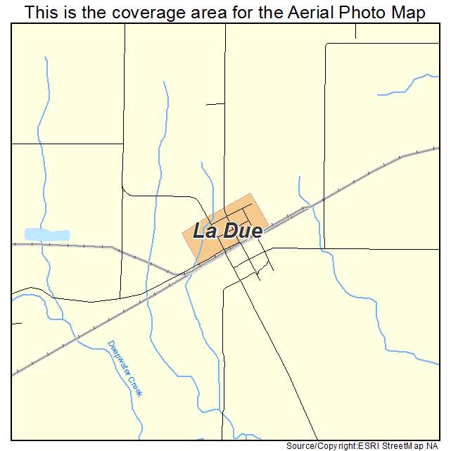 La Due, MO location map 