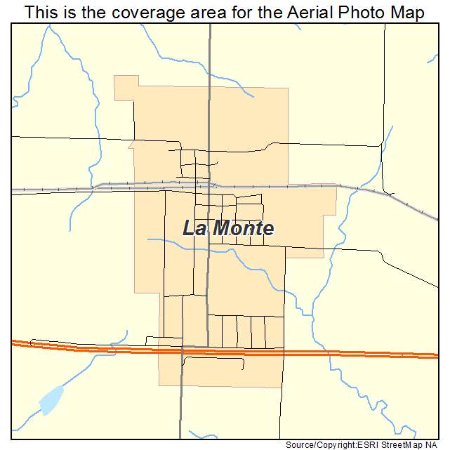 La Monte, MO location map 