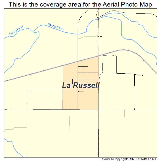 La Russell, MO location map 