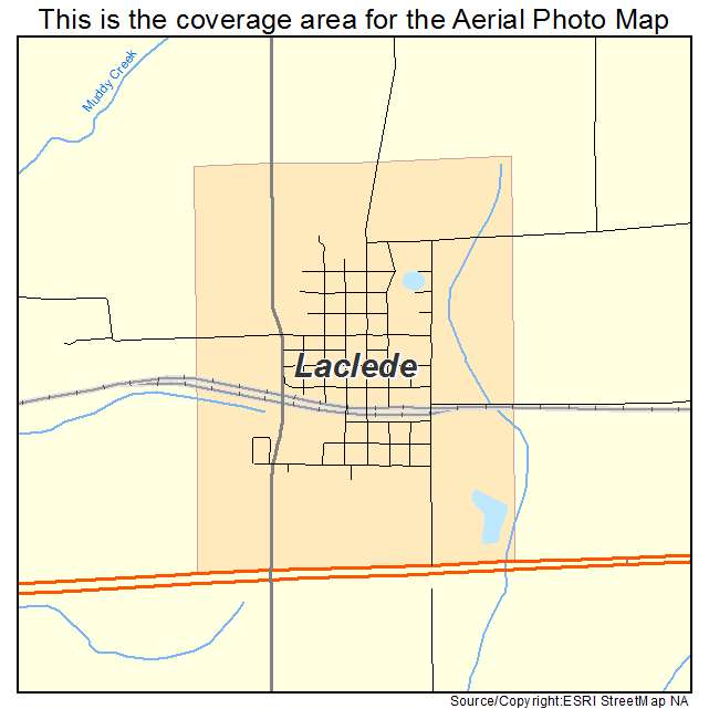 Laclede, MO location map 