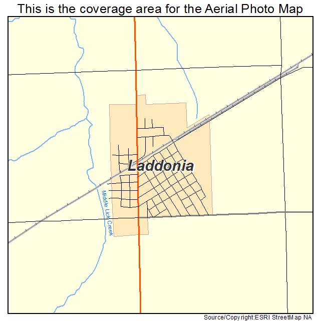 Laddonia, MO location map 