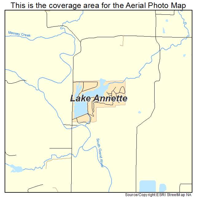 Lake Annette, MO location map 