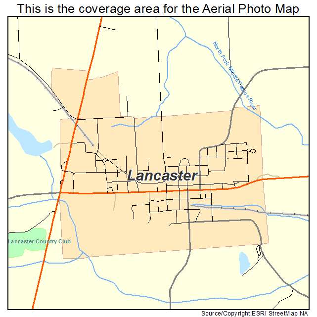 Lancaster, MO location map 