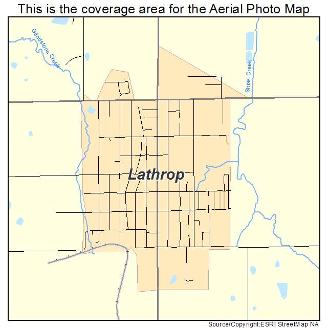 Lathrop, MO location map 
