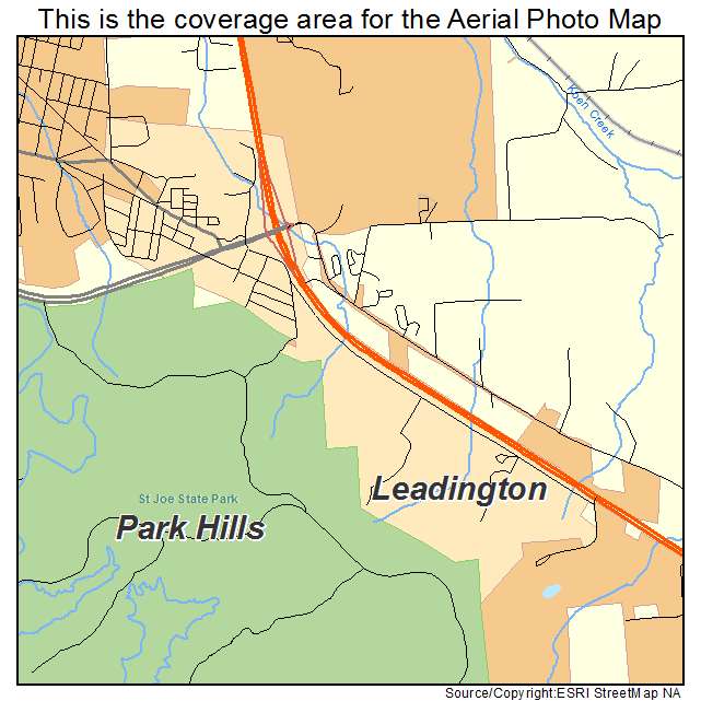 Leadington, MO location map 