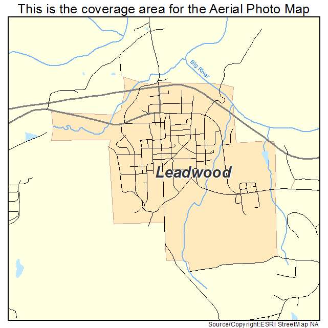 Leadwood, MO location map 