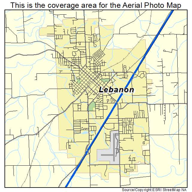 Lebanon, MO location map 
