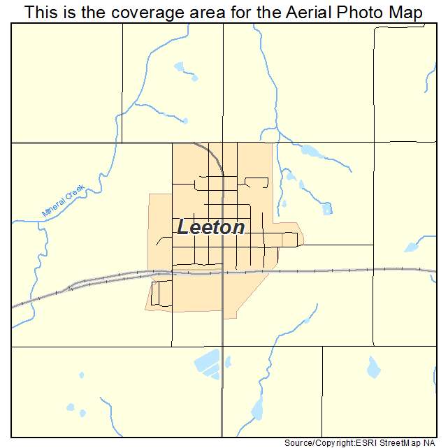 Leeton, MO location map 