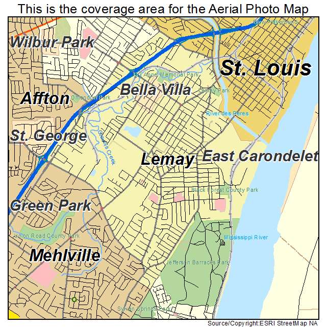 Lemay, MO location map 