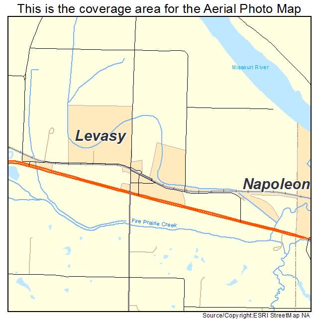 Levasy, MO location map 
