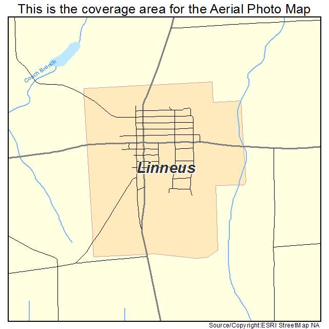 Linneus, MO location map 