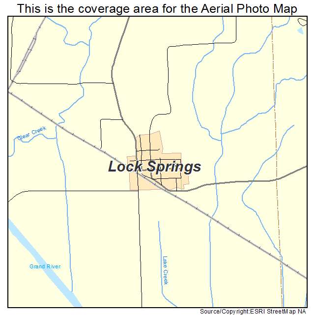Lock Springs, MO location map 