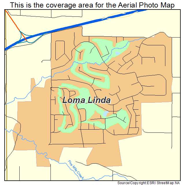Loma Linda, MO location map 