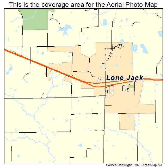 Lone Jack, MO location map 