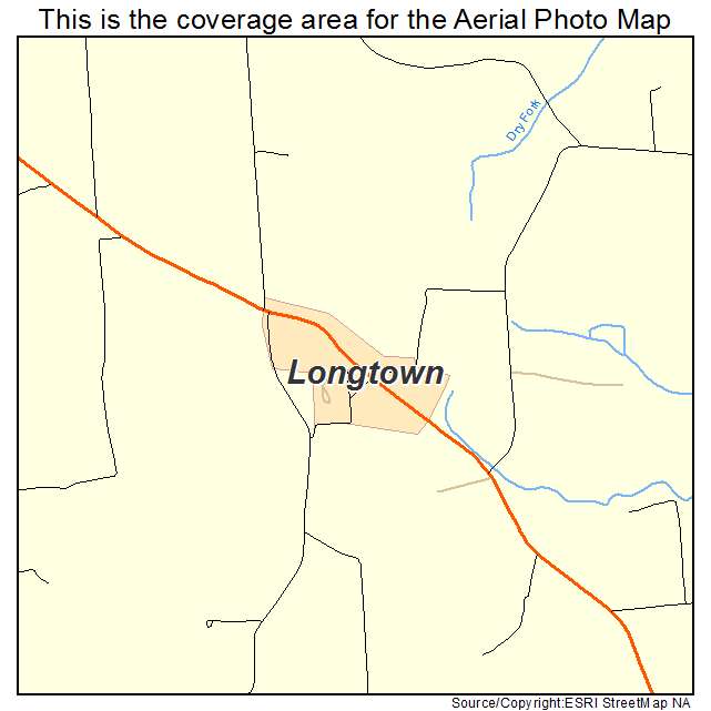 Longtown, MO location map 