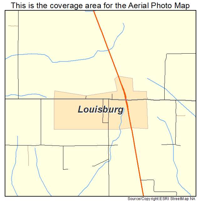 Louisburg, MO location map 