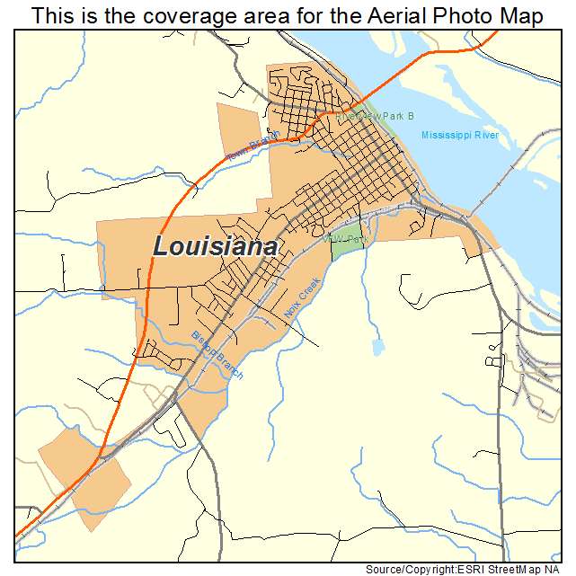 Louisiana, MO location map 