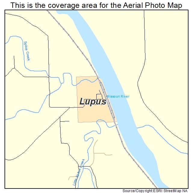 Lupus, MO location map 