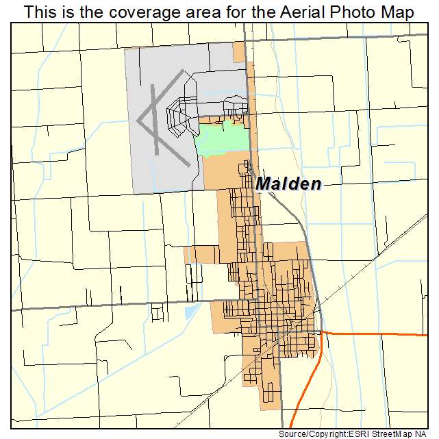 Malden, MO location map 