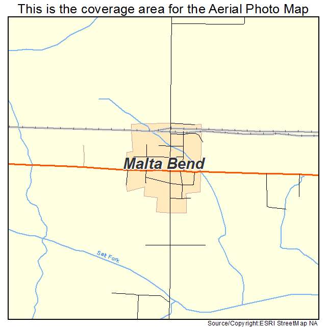 Malta Bend, MO location map 