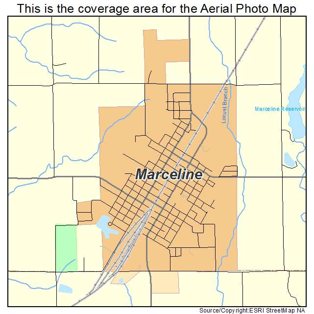 Marceline, MO location map 