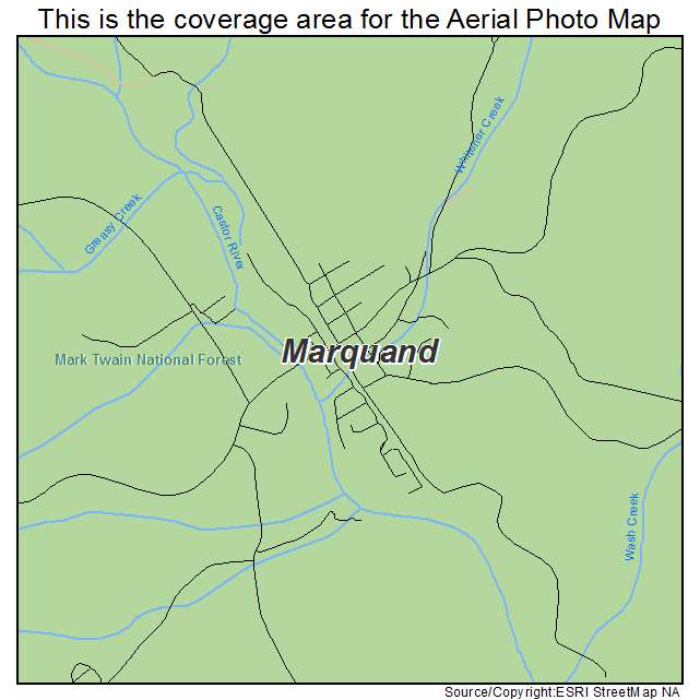 Marquand, MO location map 