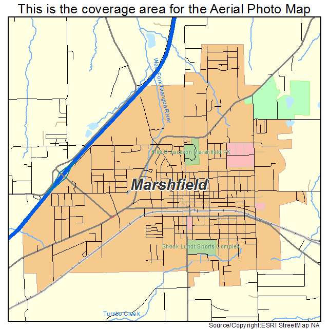 Marshfield, MO location map 