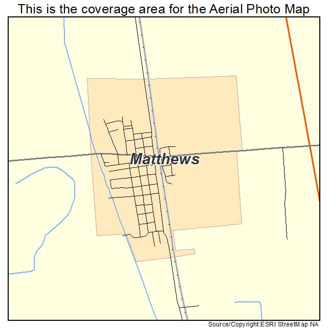 Matthews, MO location map 