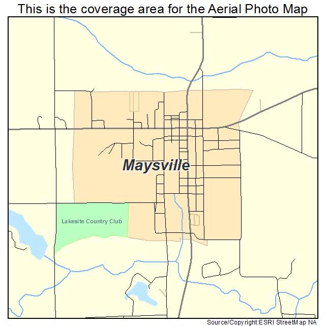 Maysville, MO location map 