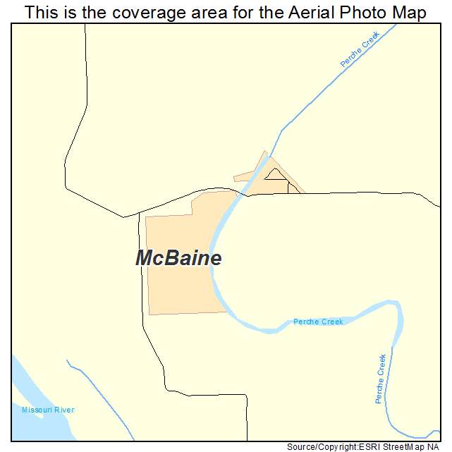 McBaine, MO location map 